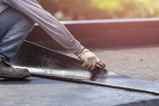 Professional Basement Waterproofing technician working in Jacksontown, OH